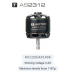 Vendite calde T-MOTOR come 2312 lungo albero 1150KV 1400KV 3S 4S 357W motore Brushless per aerei ad ala fissa piccolo Drone 3D RC